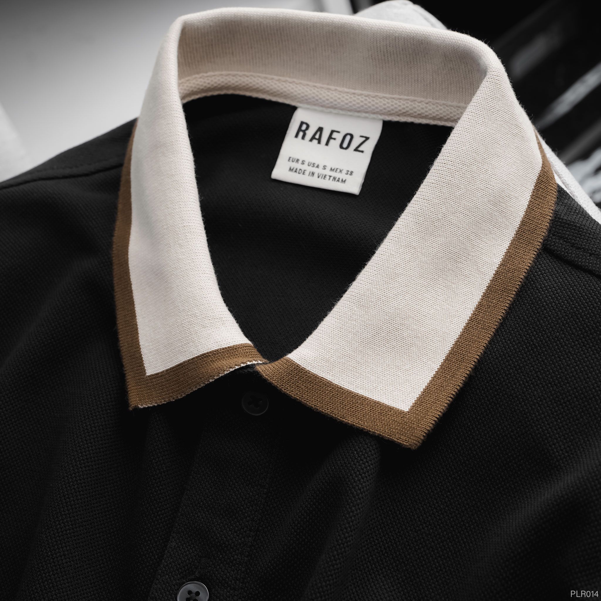  Áo polo RAFOZ black color collar - 014 
