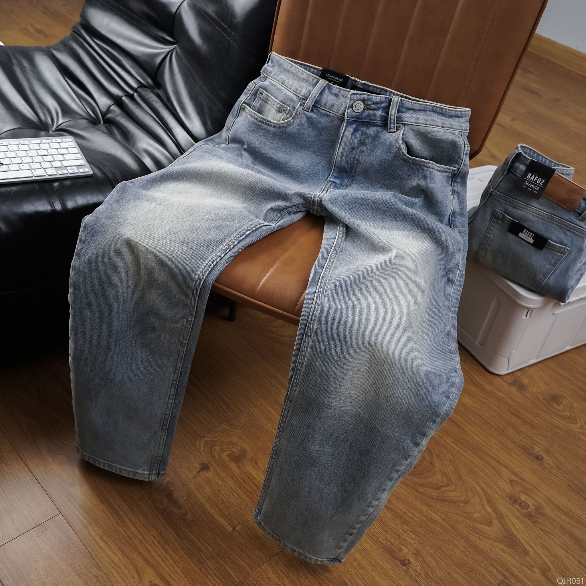  Quần jean relaxed RAFOZ light blue - 051 