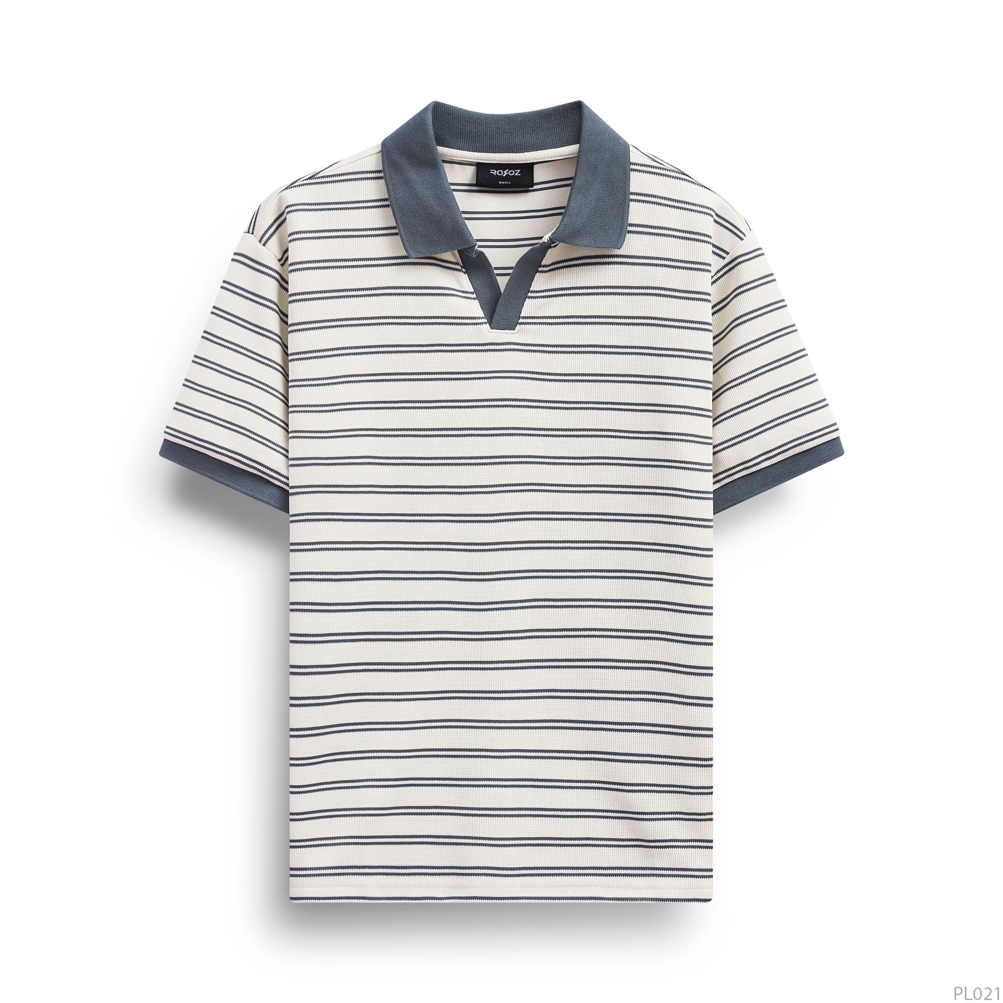  Áo polo cổ V RAFOZ kẻ ngang - 021 