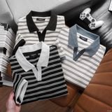  Áo polo cổ V RAFOZ kẻ ngang - 021 