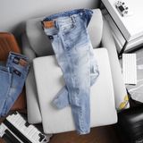  Quần jean RAFOZ xanh sáng xước - 048 