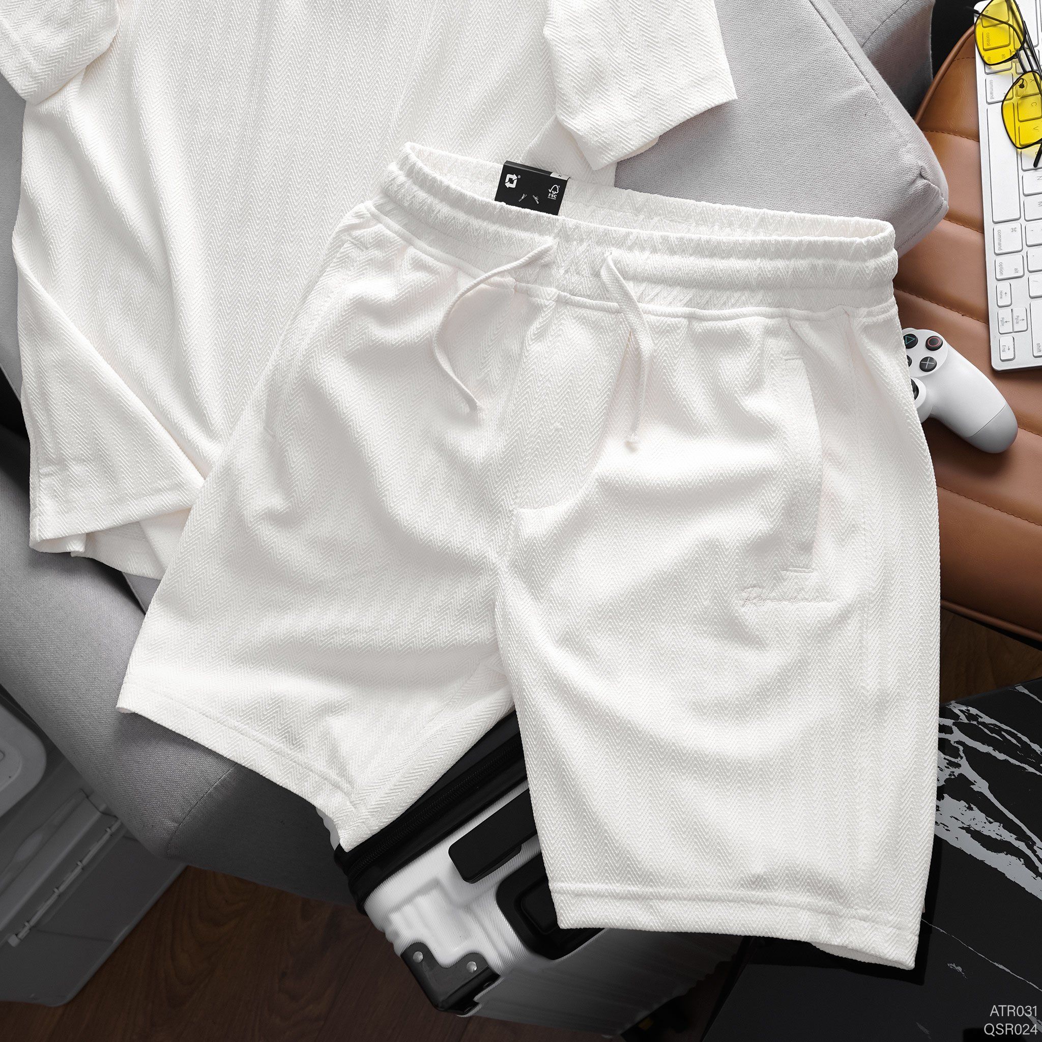  Quần short regular RAFOZ ribbed - 024 