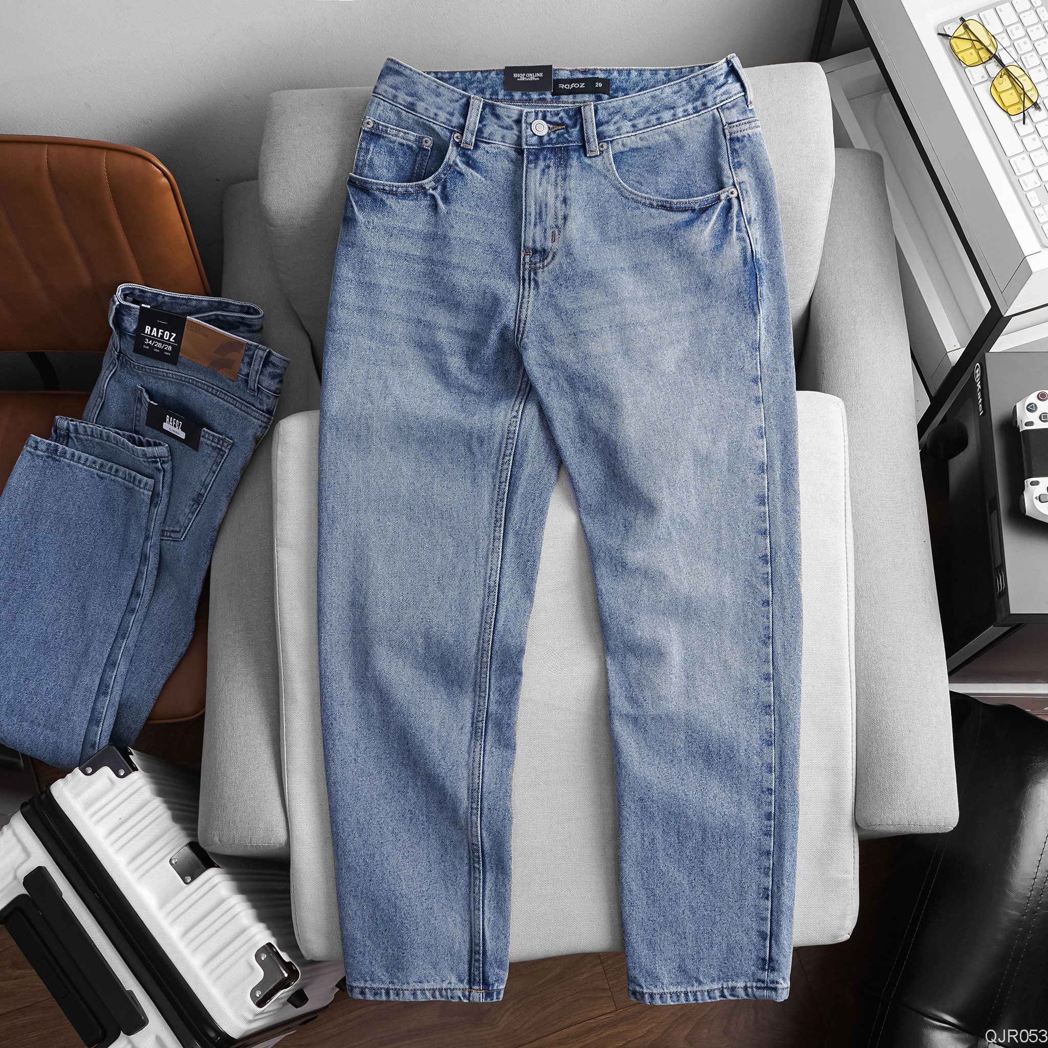  Quần jean relaxed RAFOZ Xanh nhạt - 053 