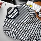  Áo thun RAFOZ textured striped - 049 