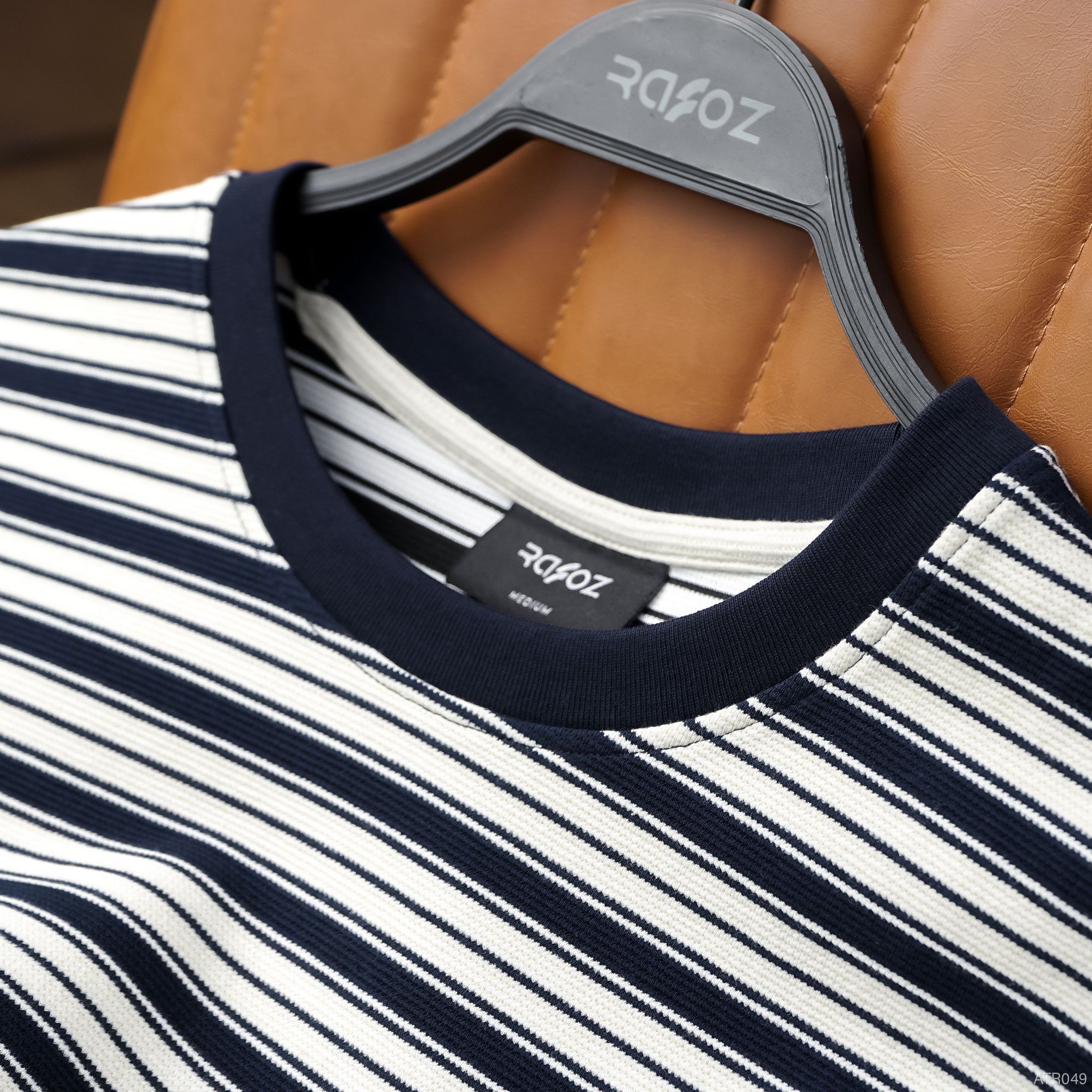  Áo thun RAFOZ textured striped - 049 
