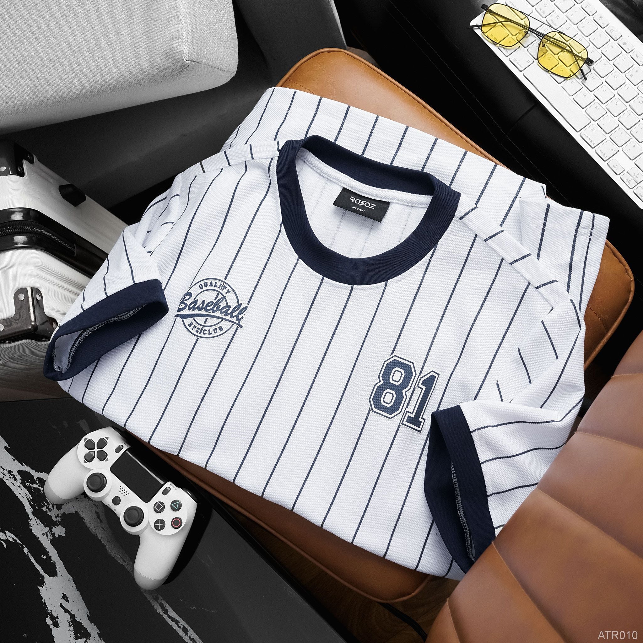  Áo thun RAFOZ Stripes beige - 010 