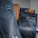  Quần jean RAFOZ dark blue ripped - 042 