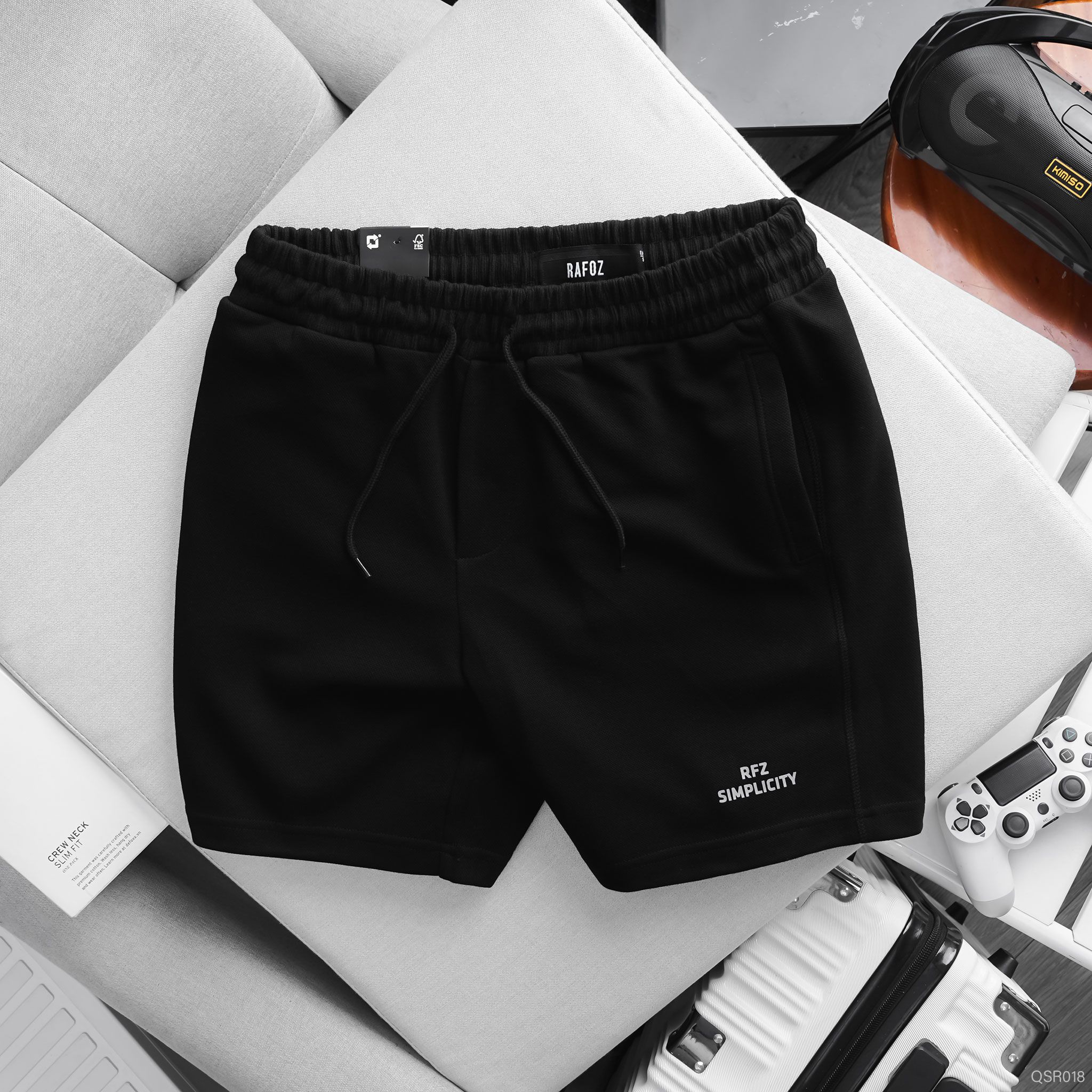  Quần short pique RAFOZ logo basic - 018 