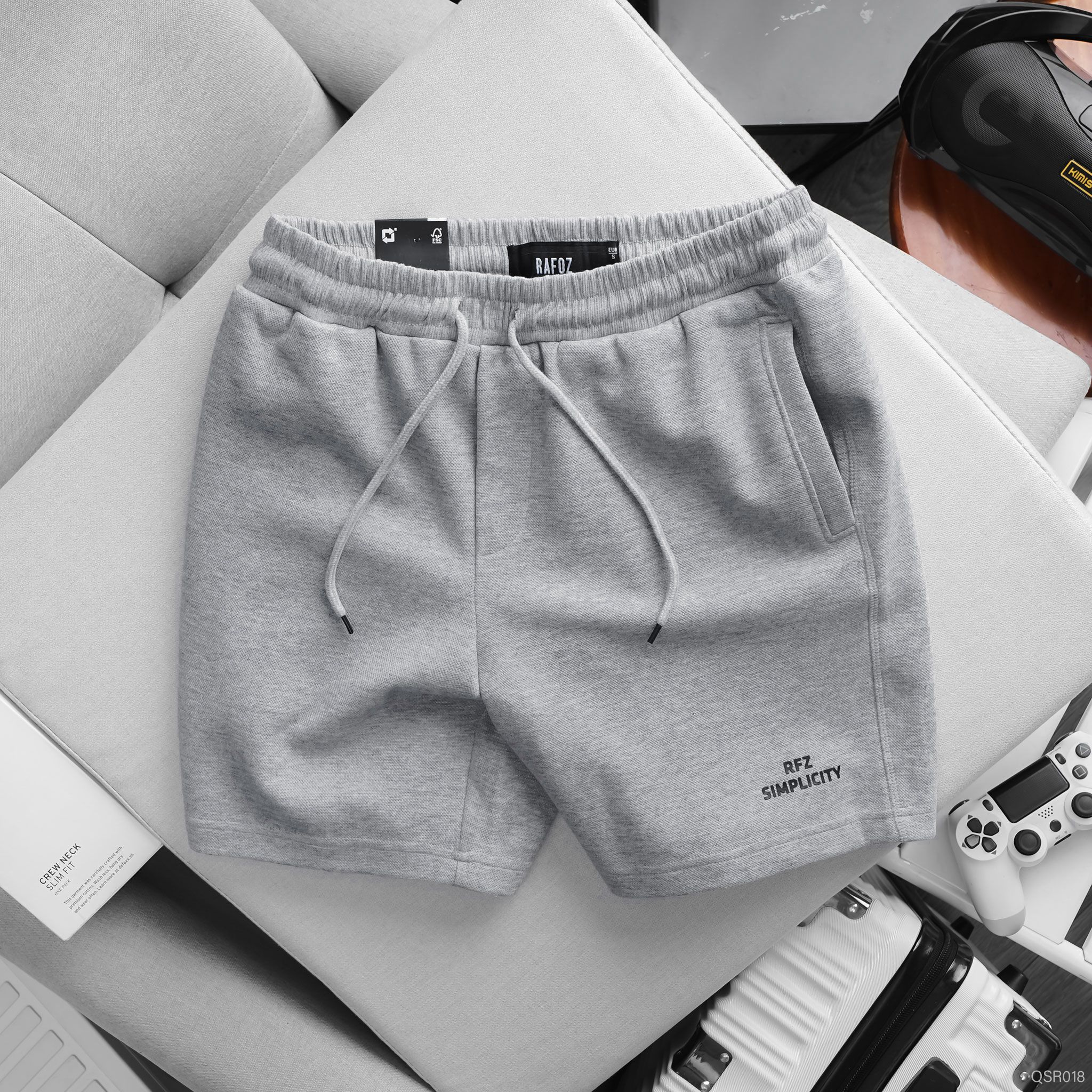  Quần short pique RAFOZ logo basic - 018 