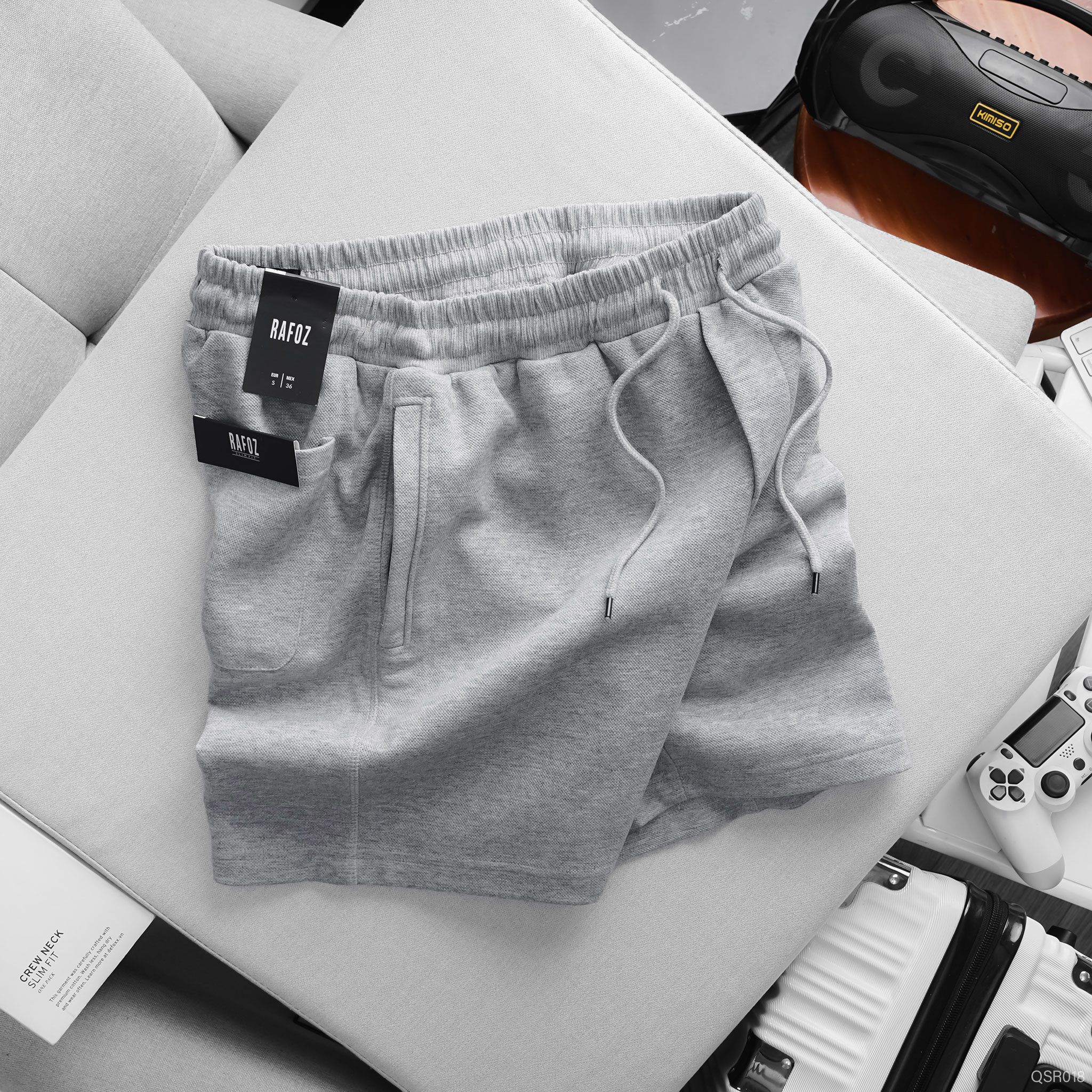  Quần short pique RAFOZ logo basic - 018 