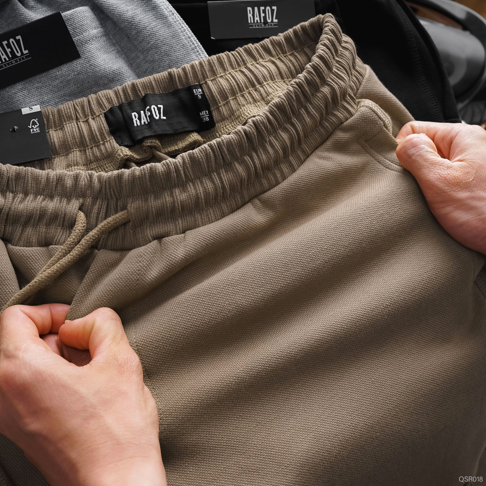  Quần short pique RAFOZ logo basic - 018 