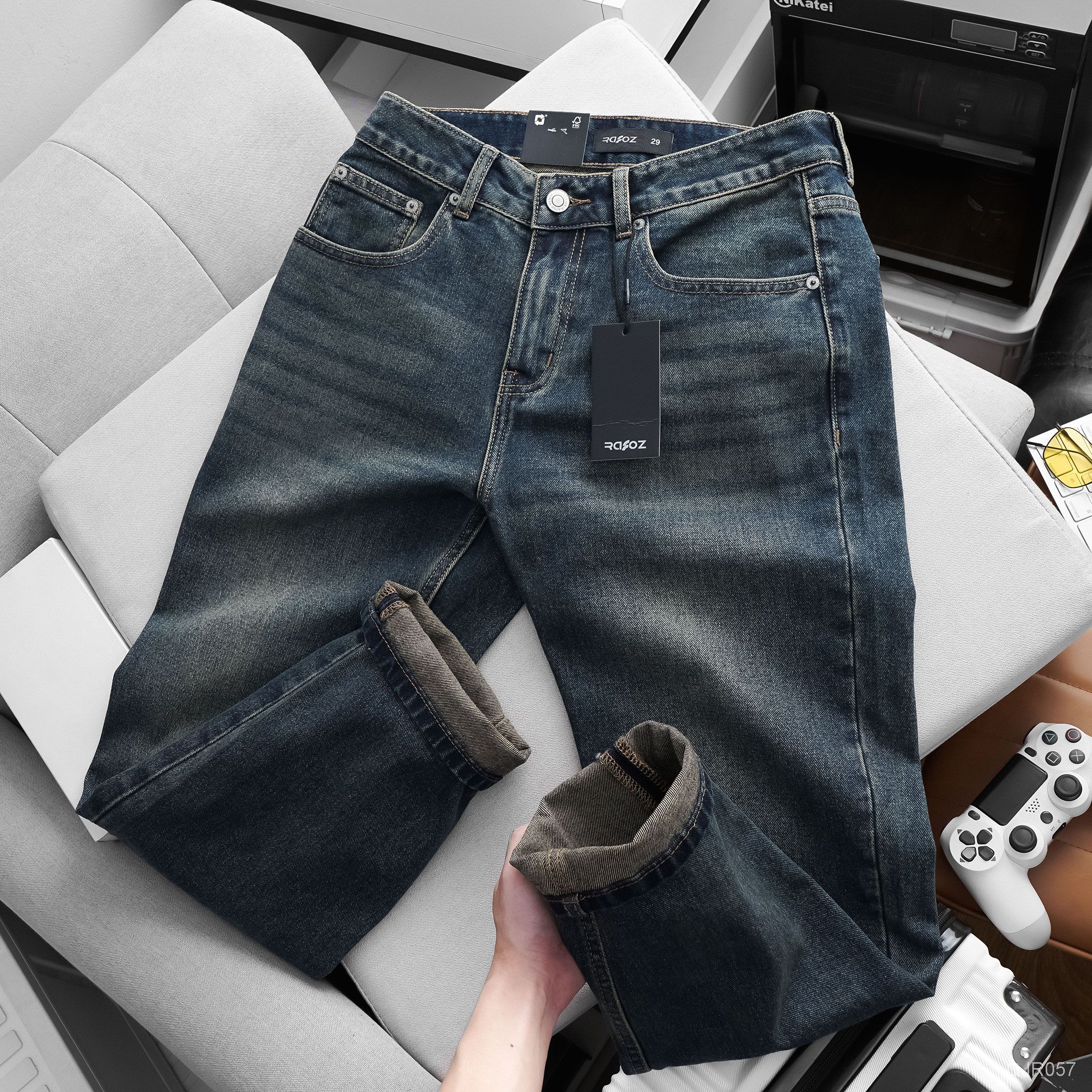  Quần jean relaxed RAFOZ dark blue - 057 
