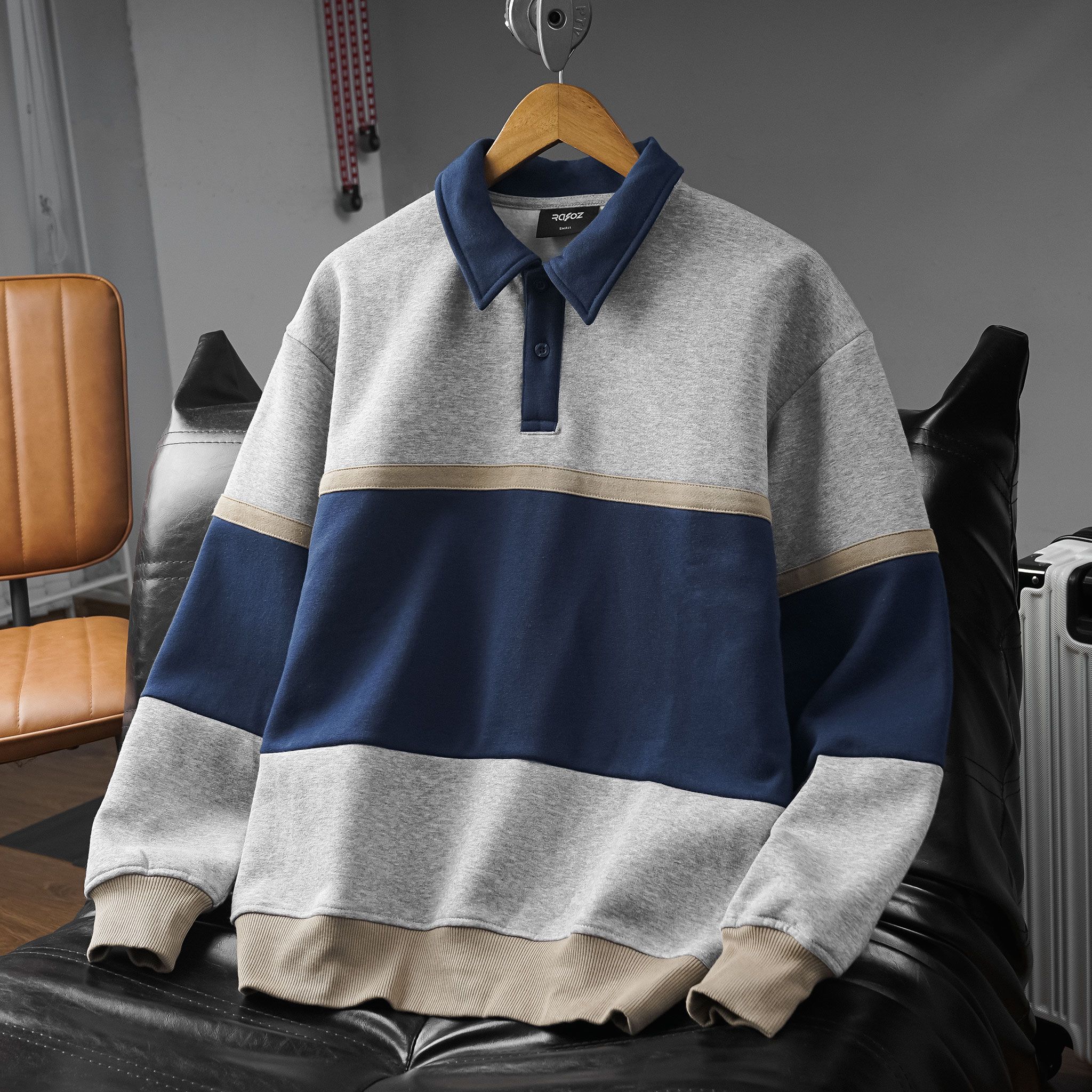  Áo sweater RAFOZ phối màu - 006 