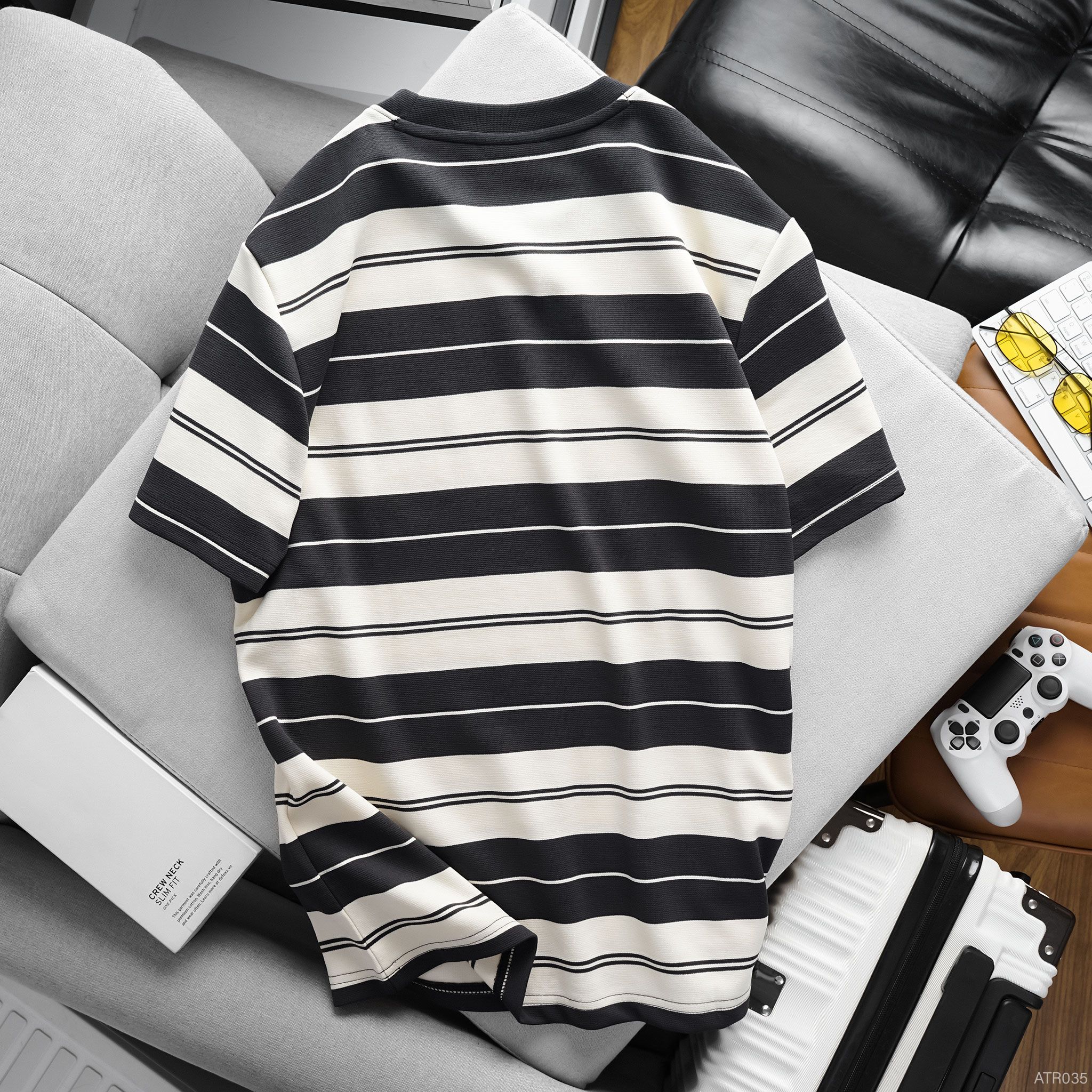  Áo thun RAFOZ kẻ ngang basic - 035 