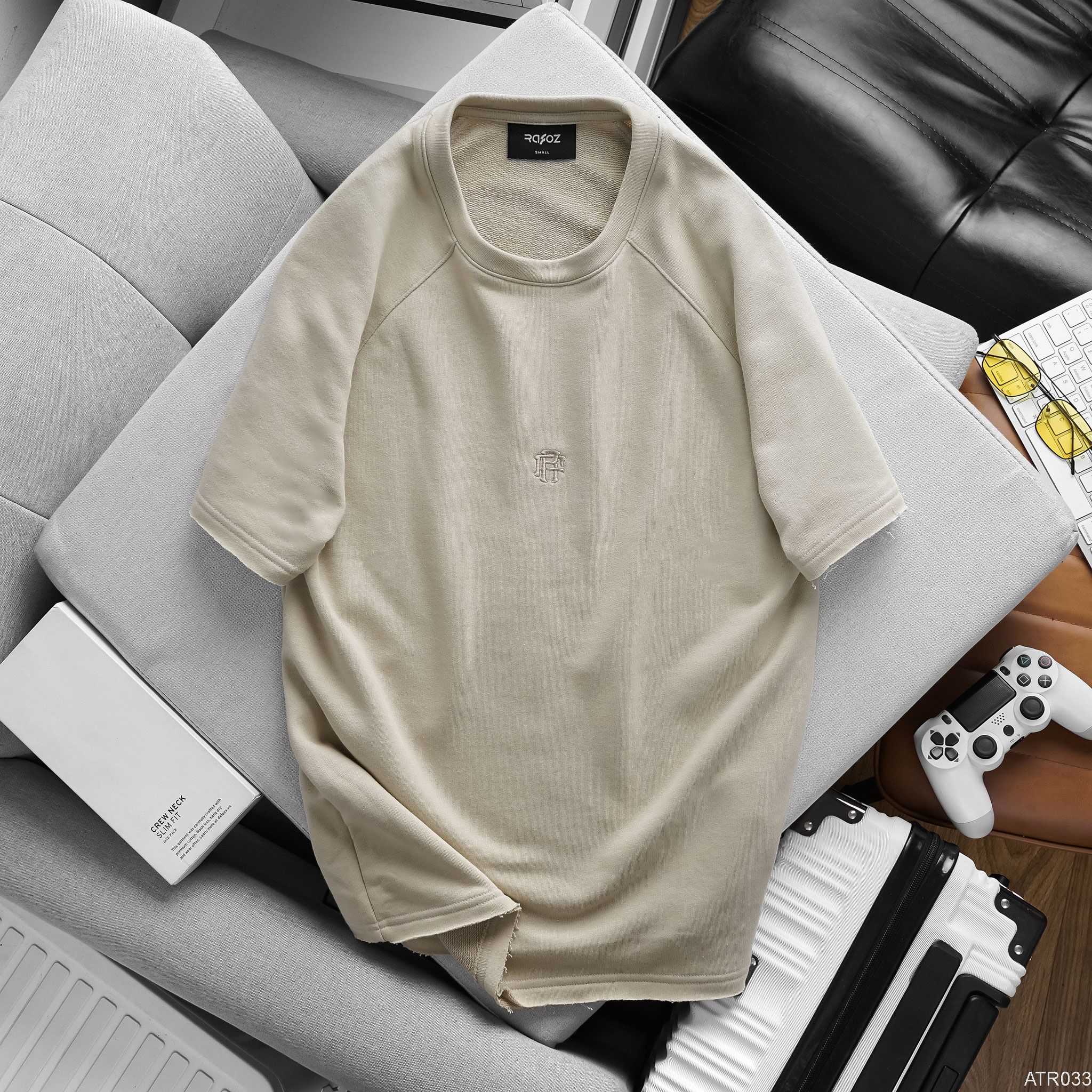  Áo thun regular RAFOZ with logo - 033 