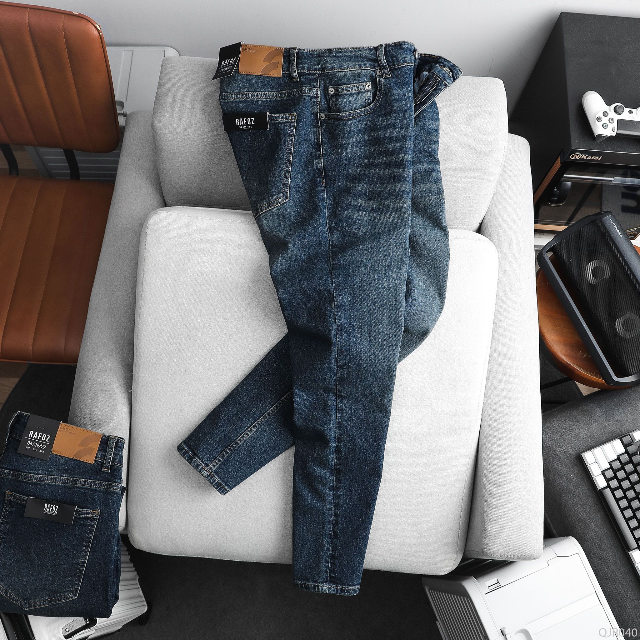  Quần jean RAFOZ Xanh wash - 040 