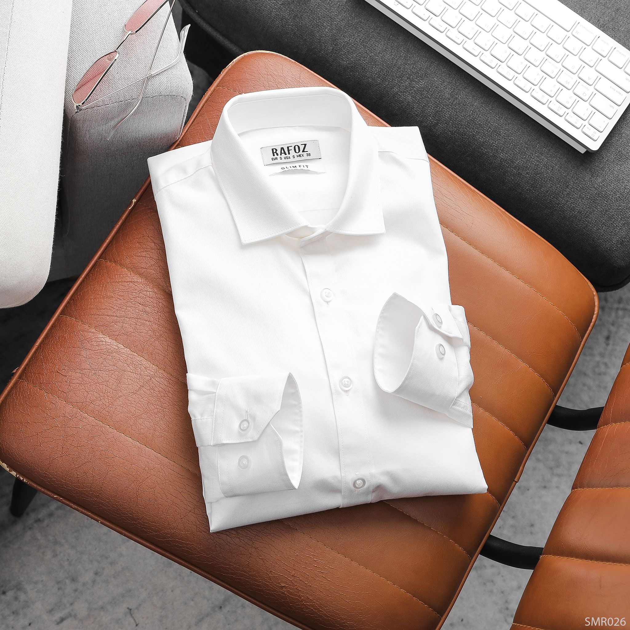 Áo sơ mi DT trắng office RAFOZ - 026 
