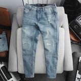  Quần jean RAFOZ Blue wash ripped - 031 
