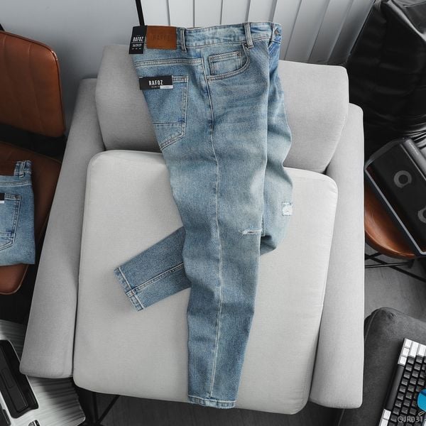  Quần jean RAFOZ Blue wash ripped - 031 