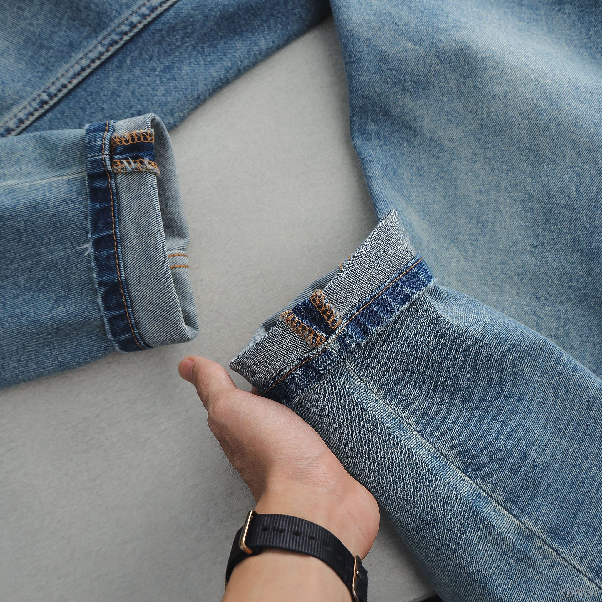  Quần jean RAFOZ Blue wash ripped - 031 