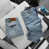  Quần jean RAFOZ Blue wash ripped - 031 
