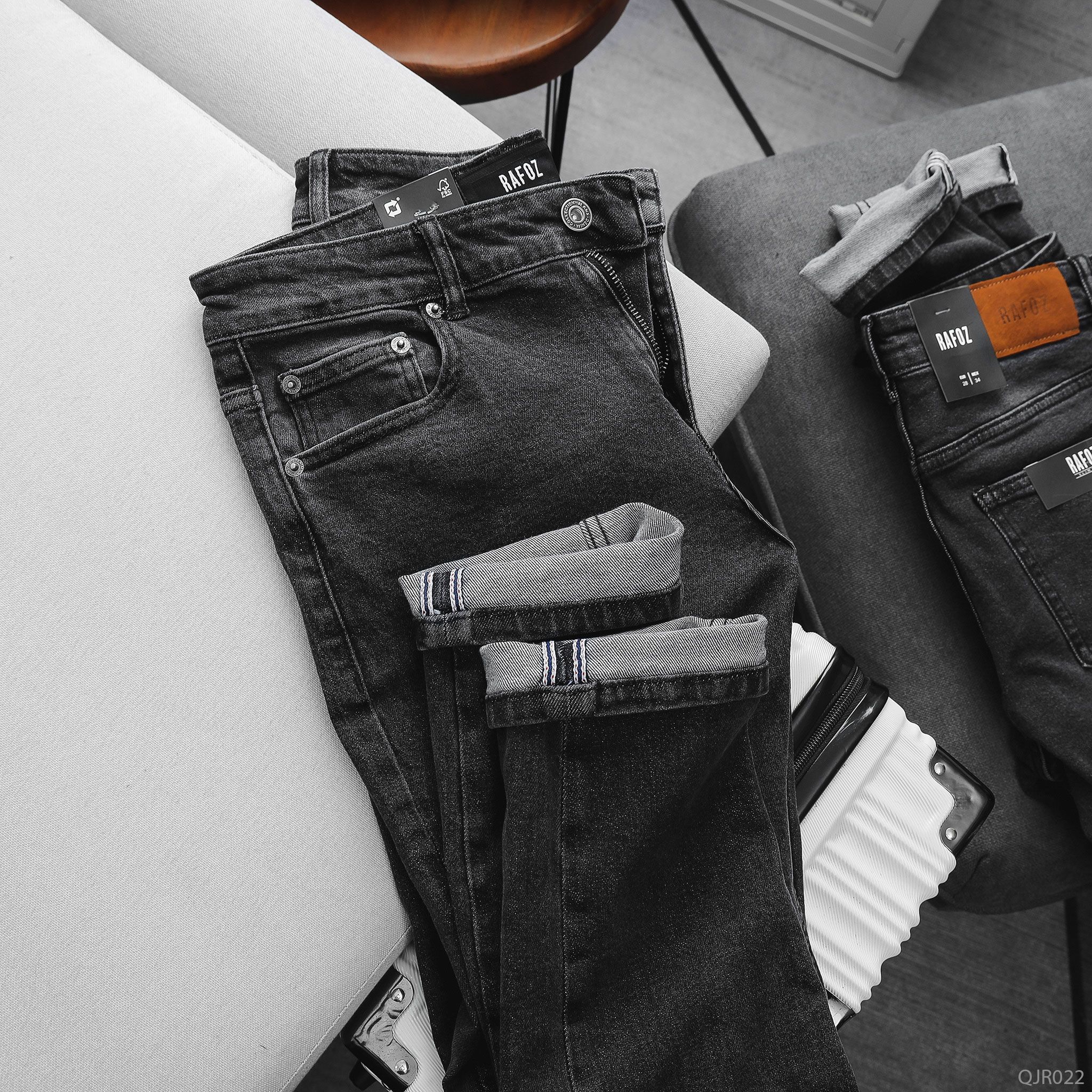  Quần jean RAFOZ Dark grey wash - 022 