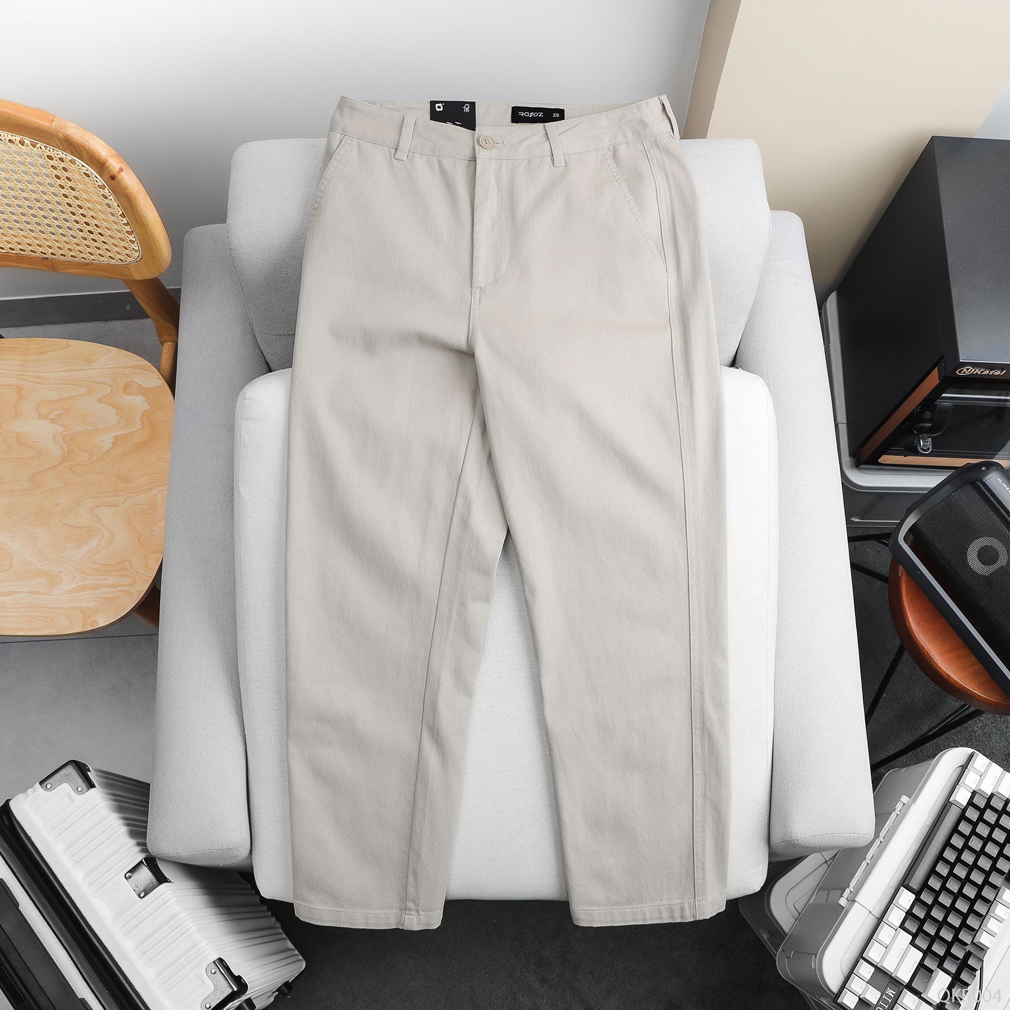  Quần kaki straight fit RAFOZ basic - 004 