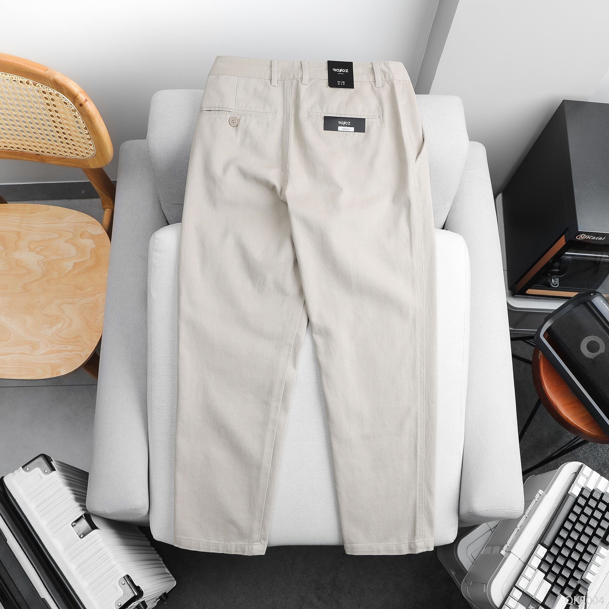  Quần kaki straight fit RAFOZ basic - 004 