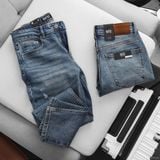  Quần jean RAFOZ blue wash ripped - 016 