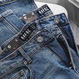  Quần jean RAFOZ blue wash ripped - 016 