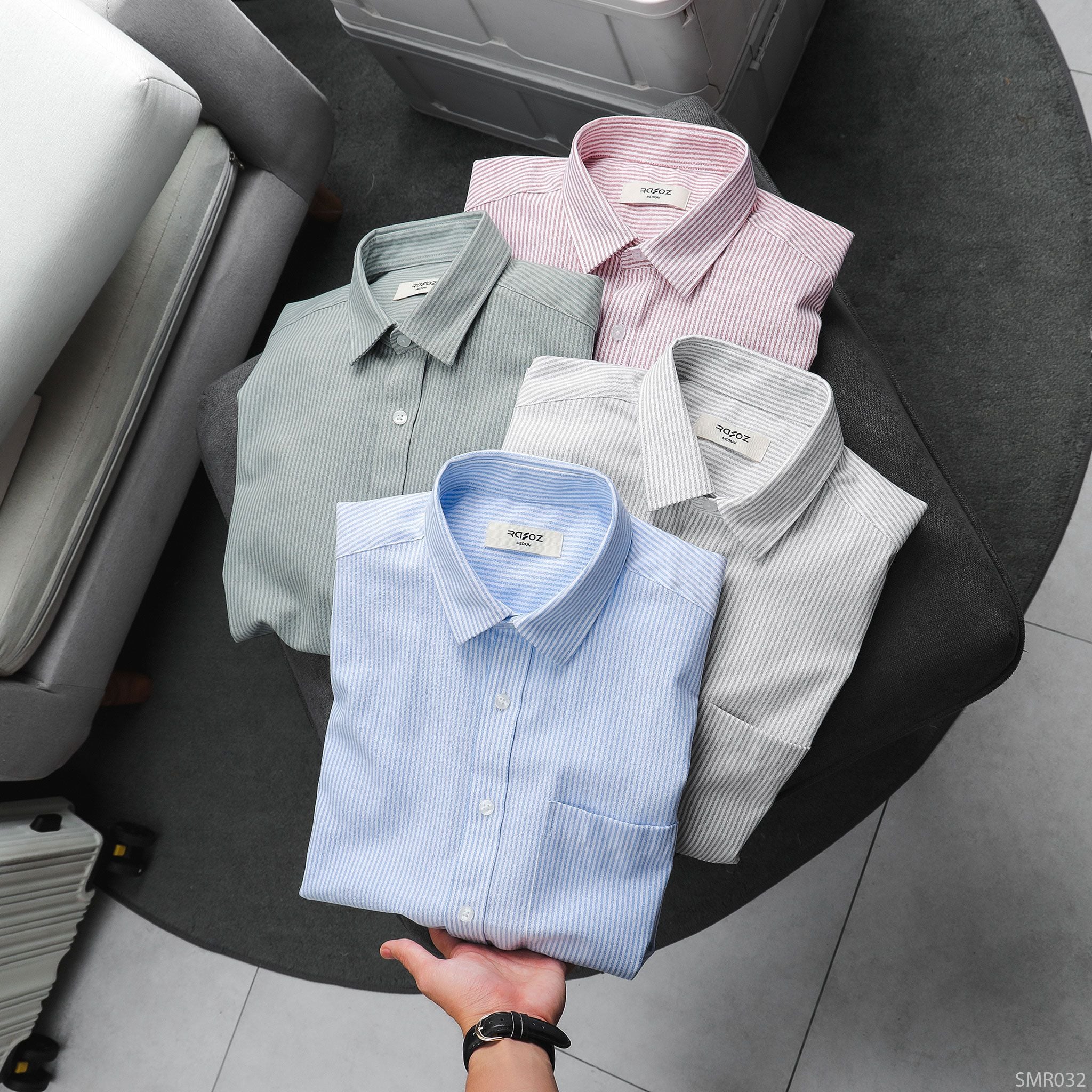  Áo sơ mi Oxford RAFOZ Striped - 032 