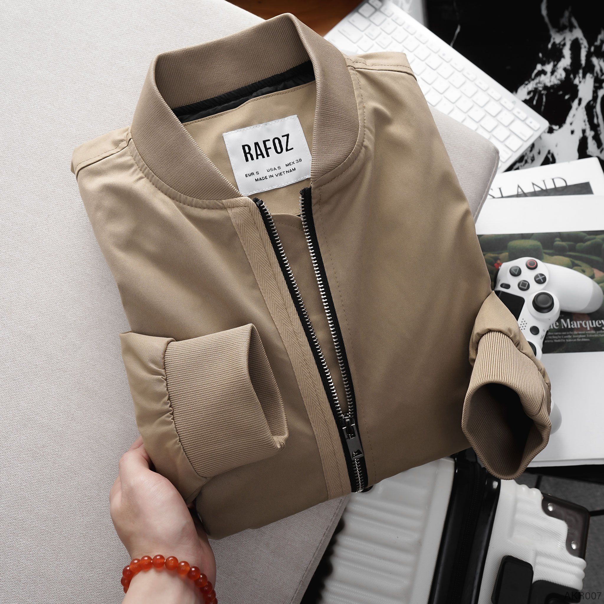  Áo khoác bomber kaki RAFOZ basic - 007 