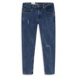  Quần jean RAFOZ 619 Xanh đậm rách - 006 