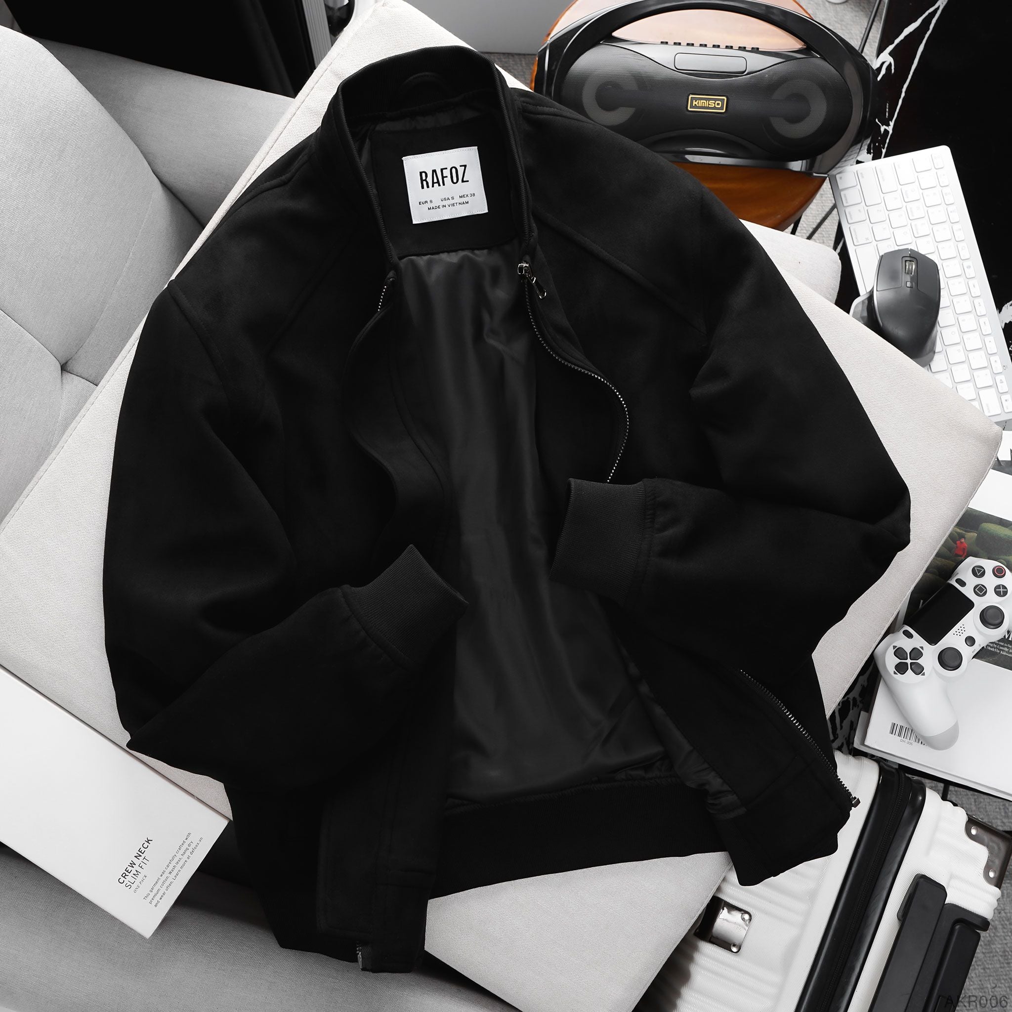  Áo khoác bomber da lộn RAFOZ - 006 