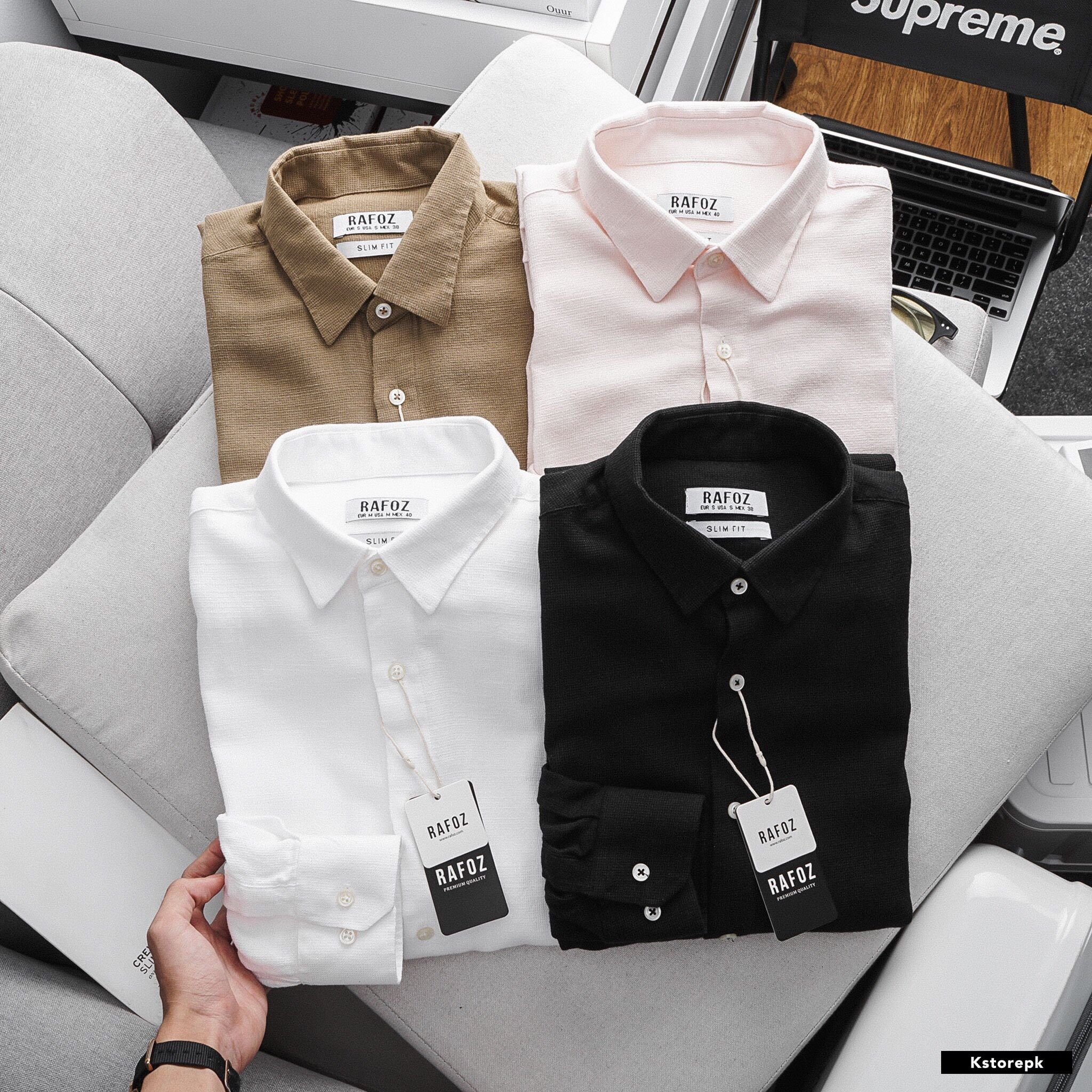  Áo SMDT trơn RAFOZ vải linen 