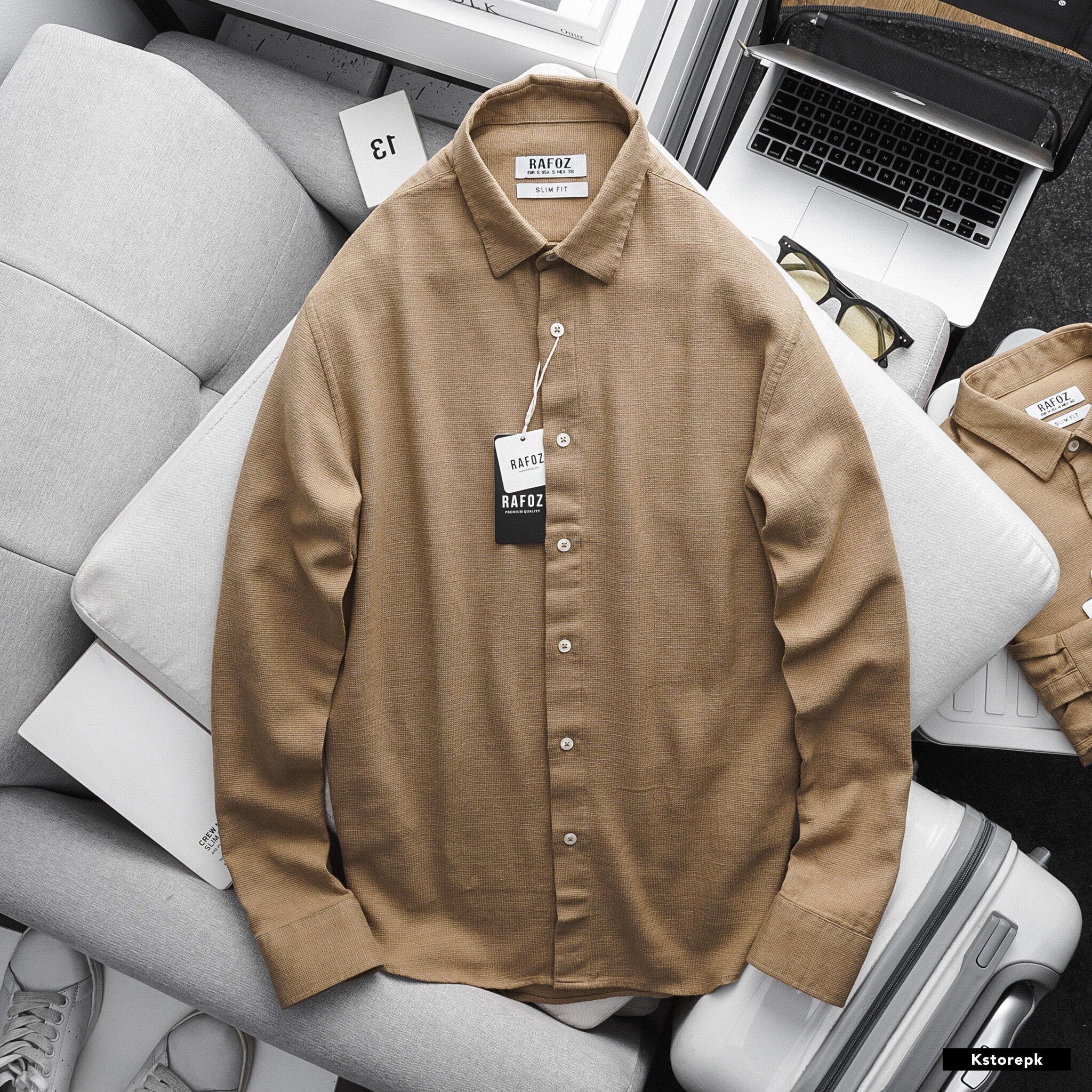  Áo SMDT trơn RAFOZ vải linen 