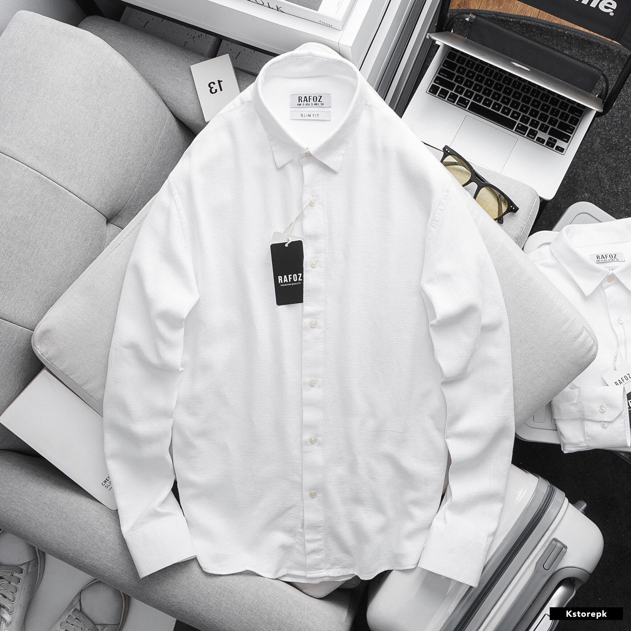  Áo SMDT trơn RAFOZ vải linen 