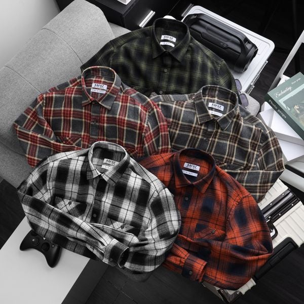  Áo sơ mi dạ Caro RAFOZ 5m - 220269 