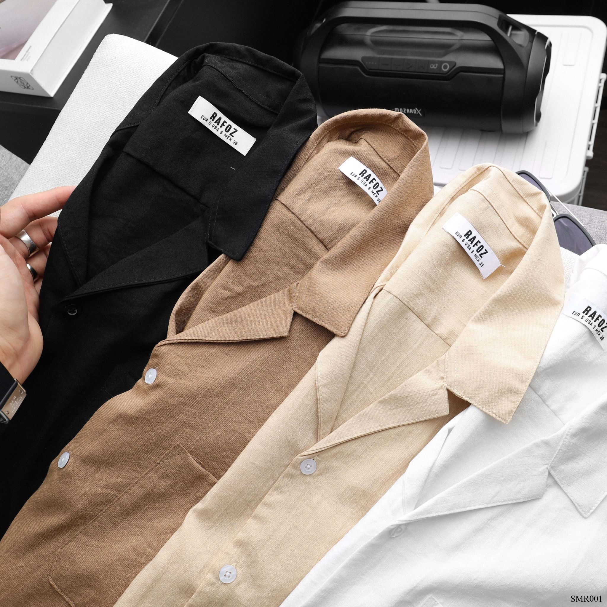  Áo sơ mi NT RAFOZ cổ danton - 001 