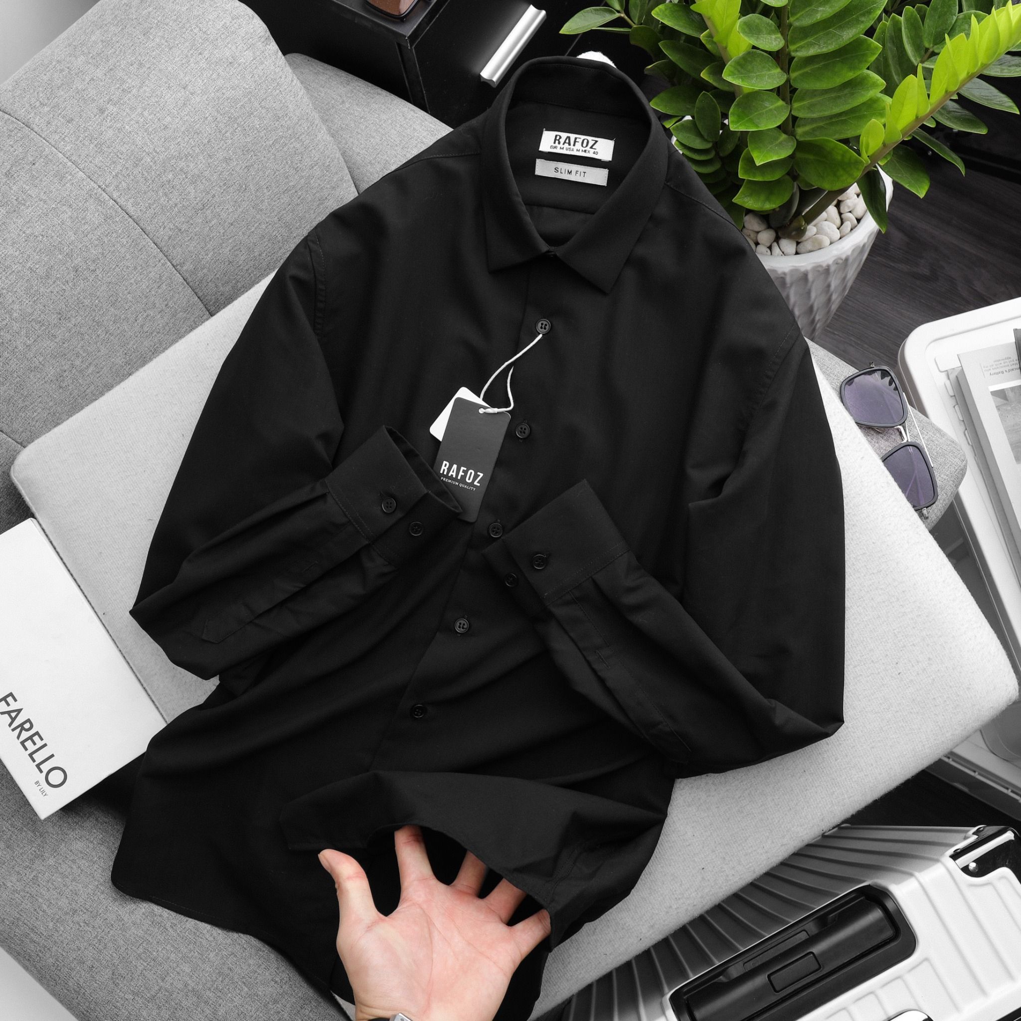  Áo sơ mi Rafoz6 slimfit basic - 220209 