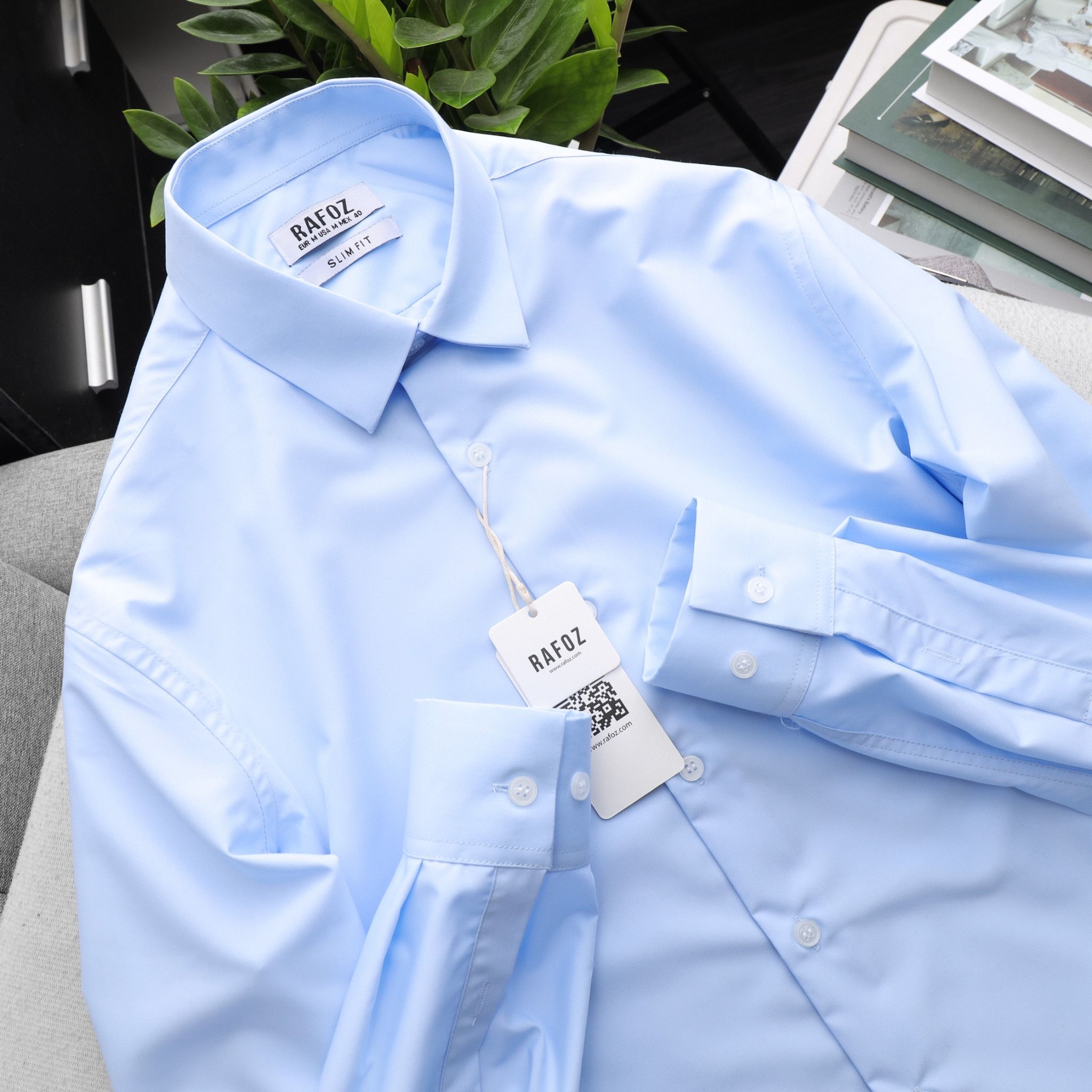  Áo sơ mi Rafoz6 slimfit basic - 220209 