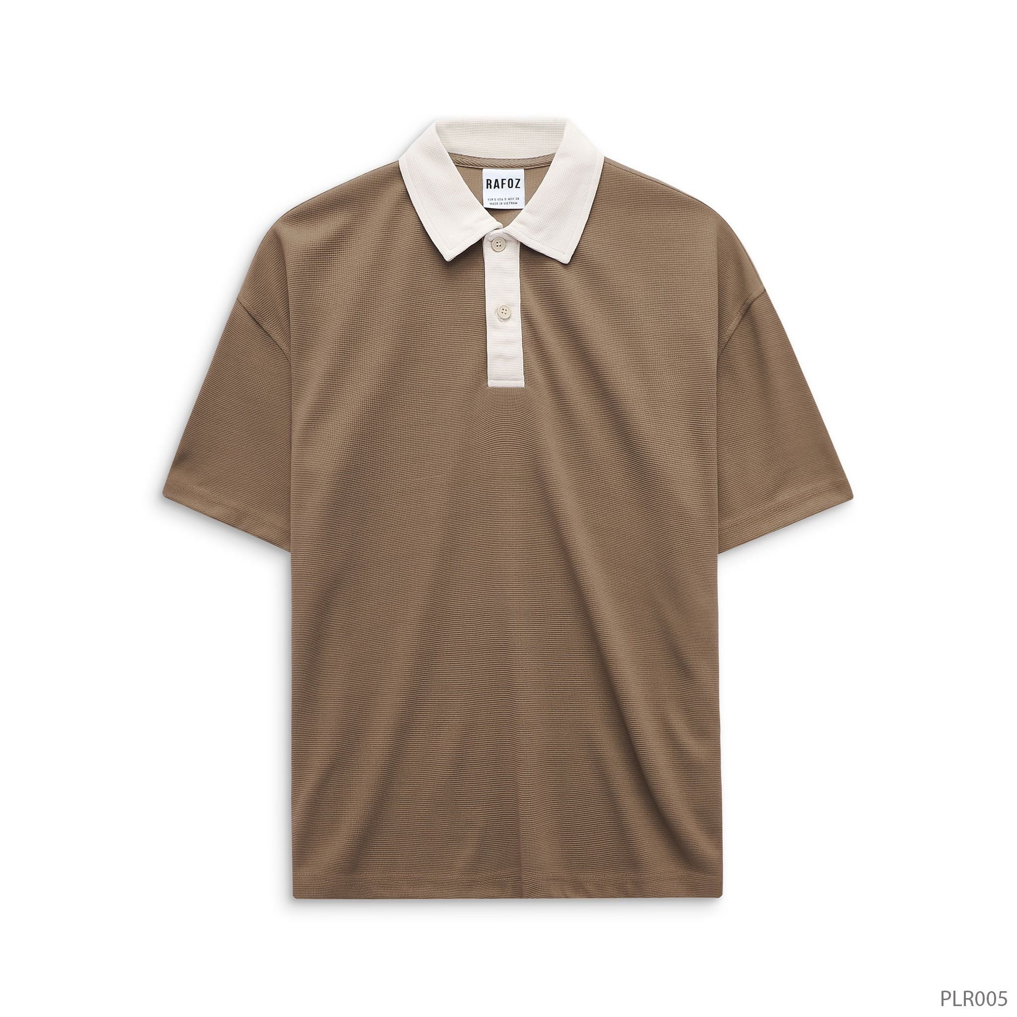  Áo thun polo RAFOZ phối màu cổ - 005 