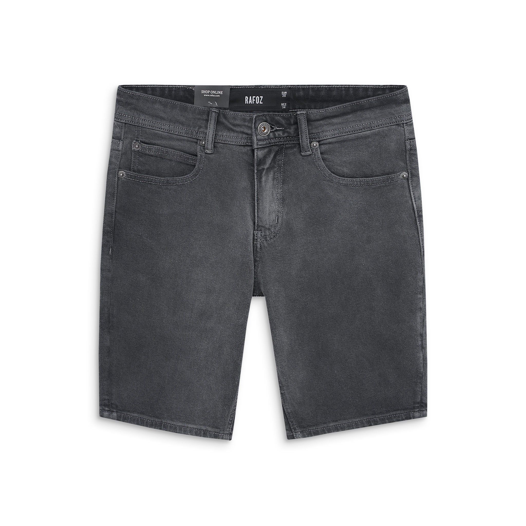  Quần short jean RAFOZ xám trơn - 011 
