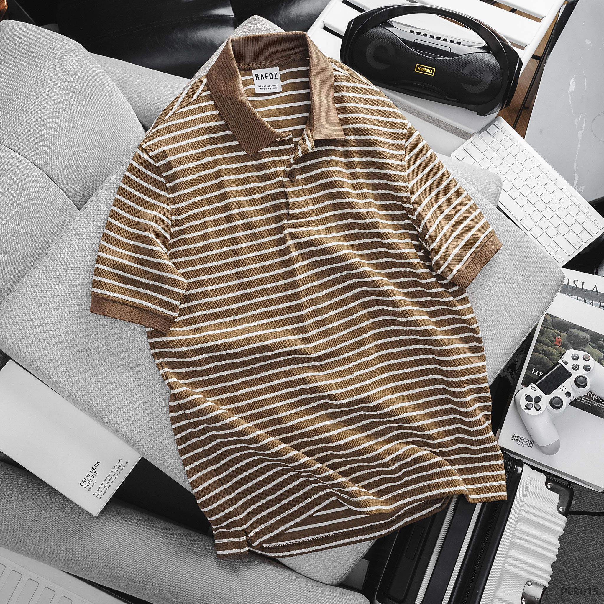  Áo polo RAFOZ kẻ sọc ngang - 015 