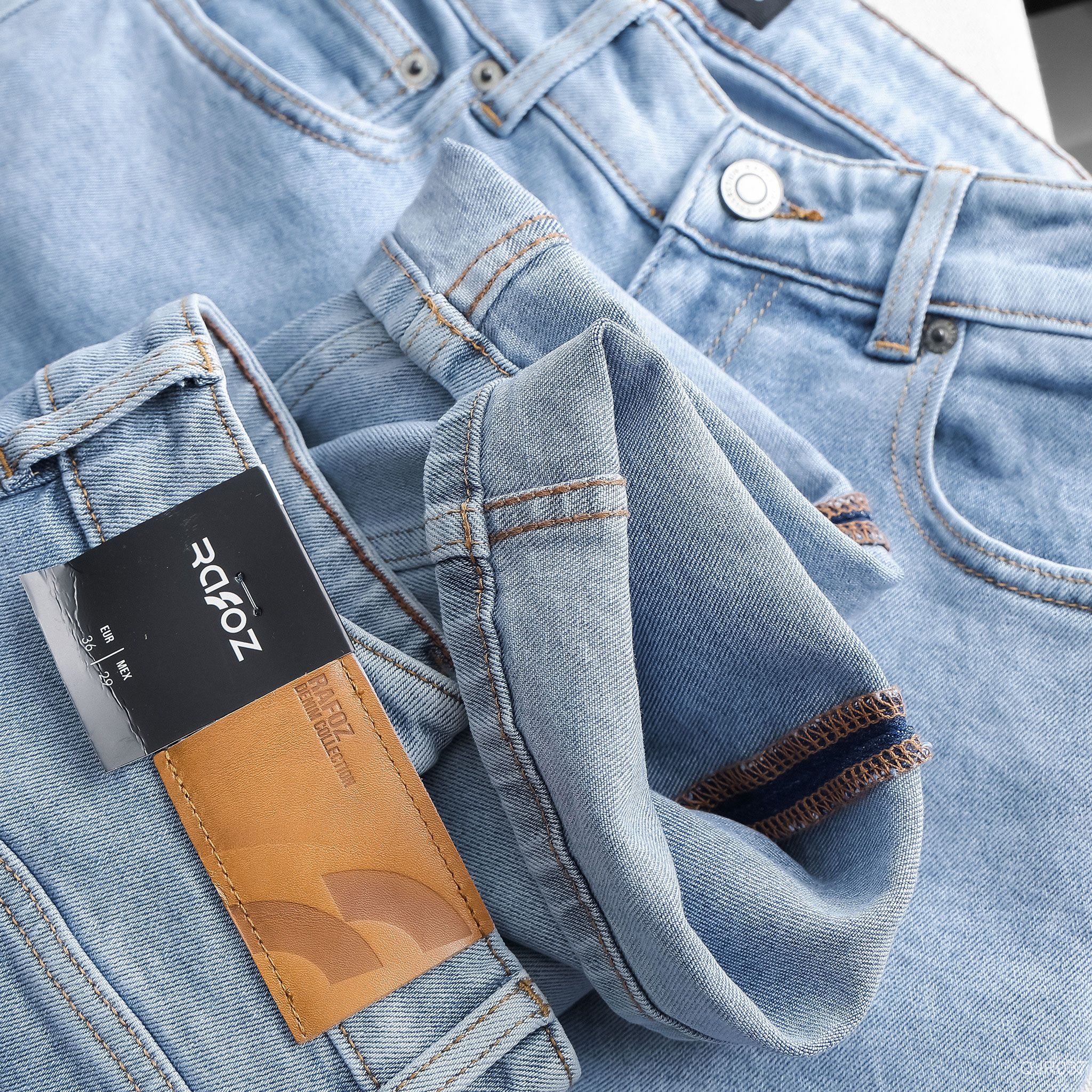  Quần jean slimfit RAFOZ Blue wash - 037 