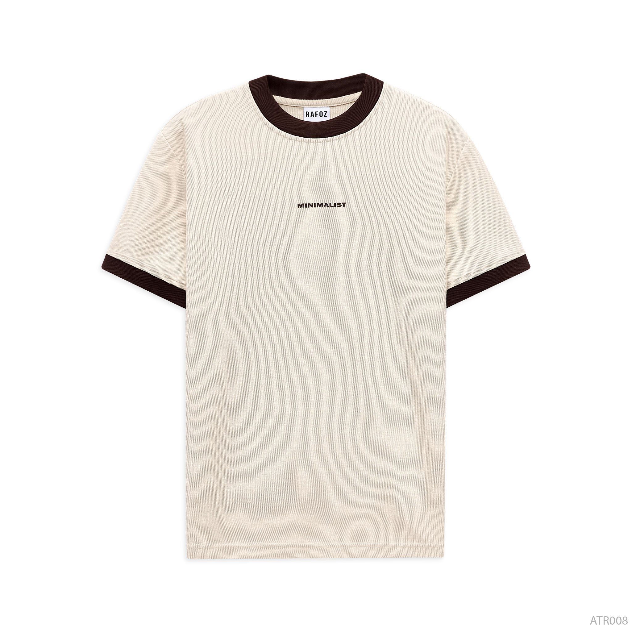  Áo thun RAFOZ beige minimalist - 008 