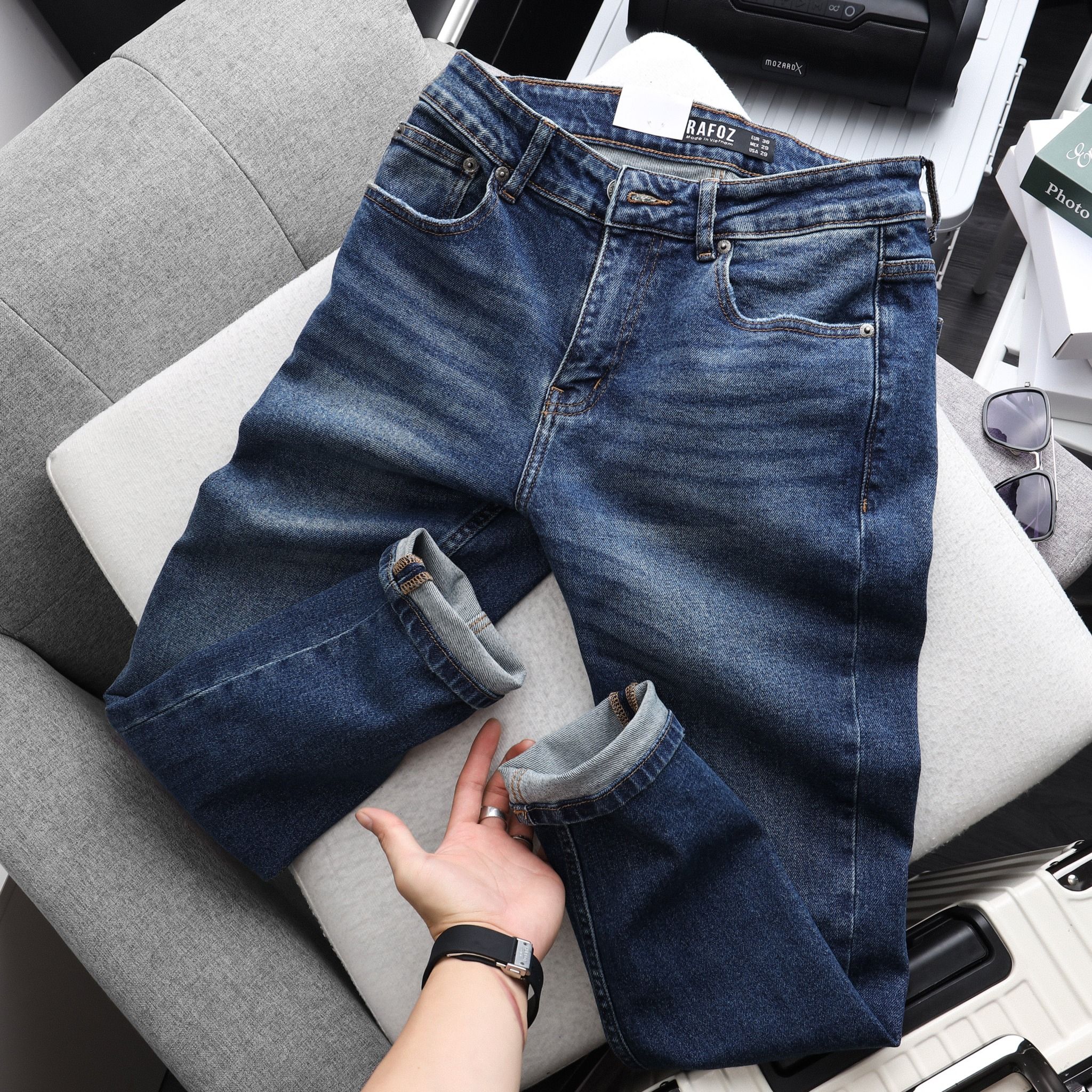  Jean RAFOZ 259 Xanh đậm wash - 220267 