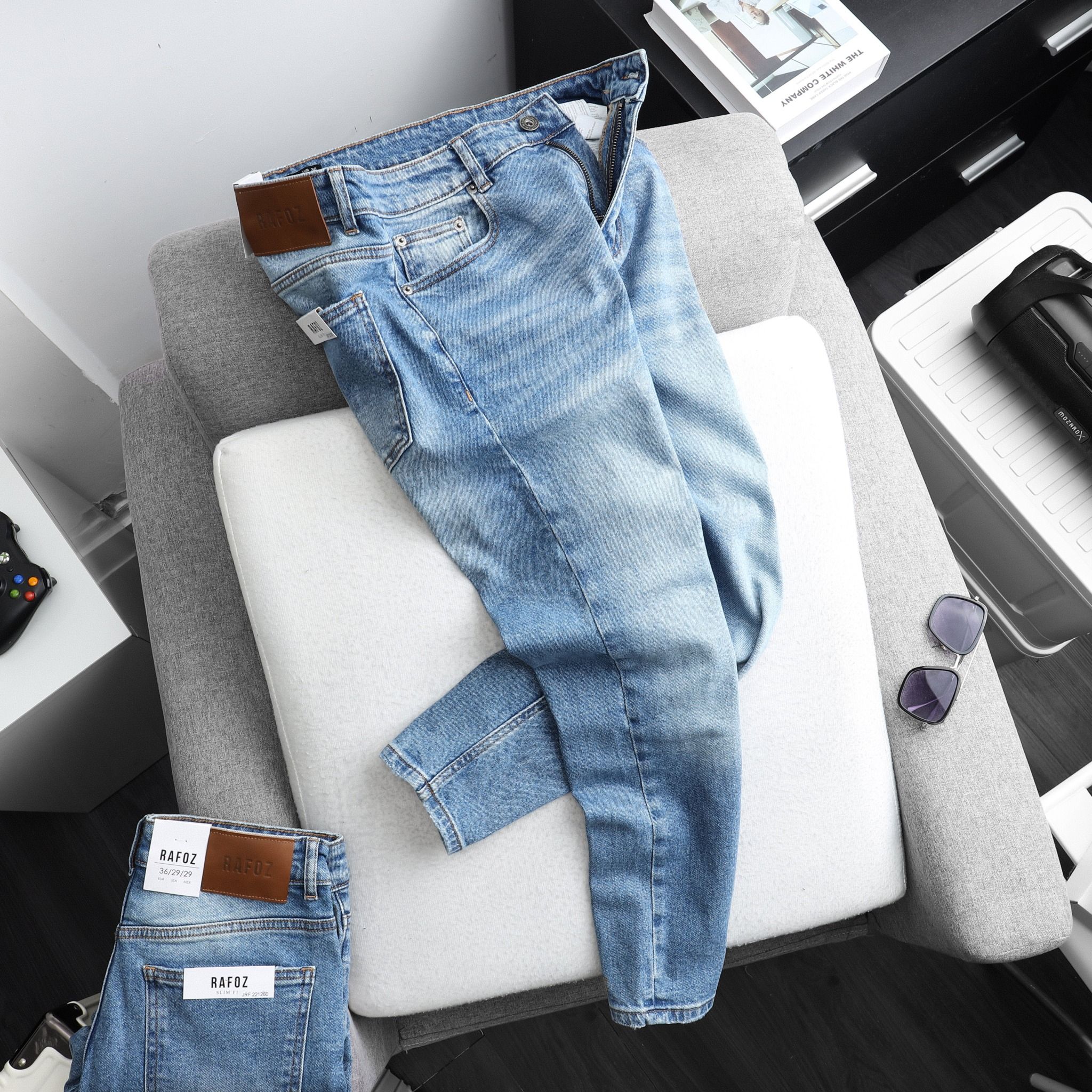  Quần jean RAFOZ 260 Xanh wash - 220266 