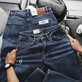  Quần jean RAFOZ 619 Xanh đậm rách - 006 