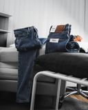  Quần jean RAFOZ 619 Xanh đậm rách - 006 